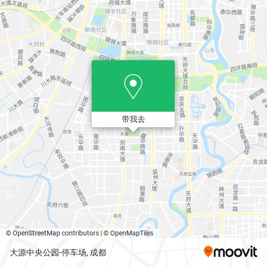 大源中央公园-停车场地图