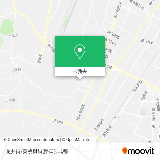 龙井街/黄桷树街(路口)地图