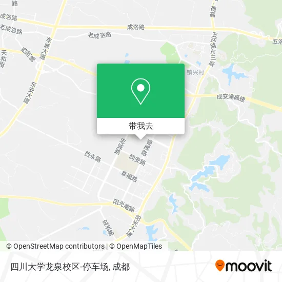 四川大学龙泉校区-停车场地图