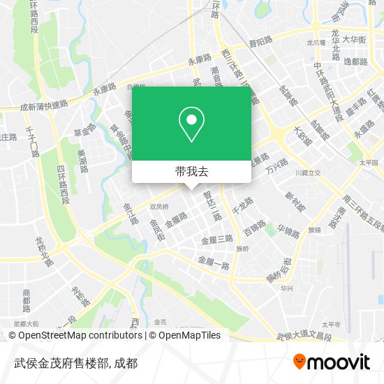 武侯金茂府售楼部地图
