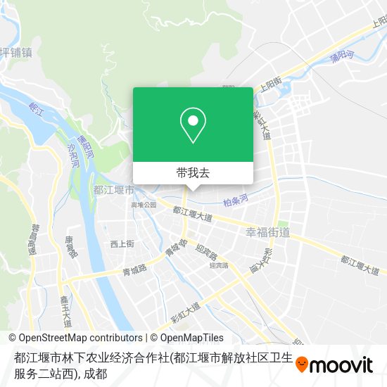 都江堰市林下农业经济合作社(都江堰市解放社区卫生服务二站西)地图
