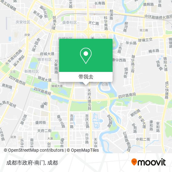 成都市政府-南门地图