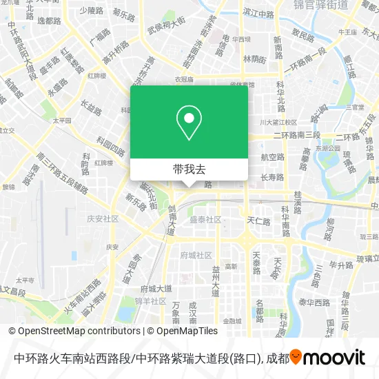 中环路火车南站西路段/中环路紫瑞大道段(路口)地图