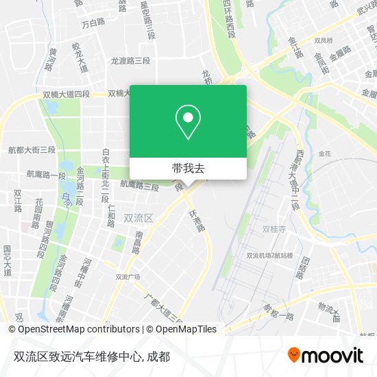 双流区致远汽车维修中心地图