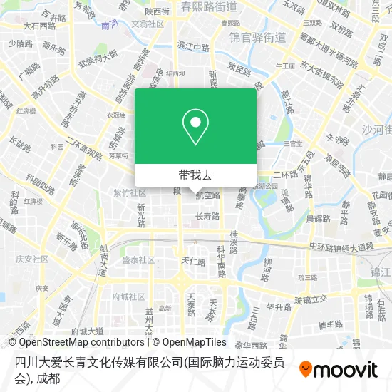 四川大爱长青文化传媒有限公司(国际脑力运动委员会)地图
