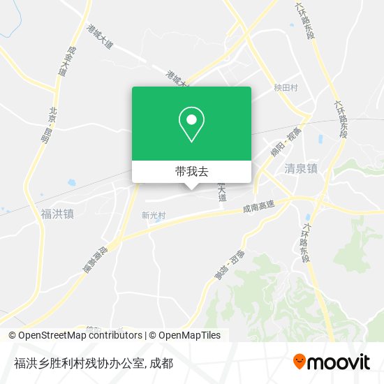 福洪乡胜利村残协办公室地图