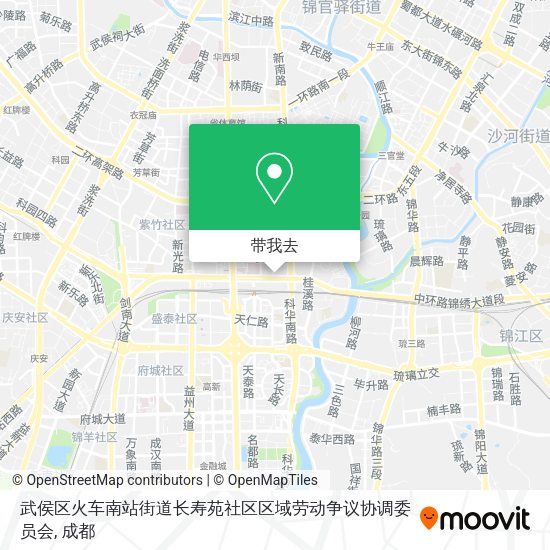 武侯区火车南站街道长寿苑社区区域劳动争议协调委员会地图