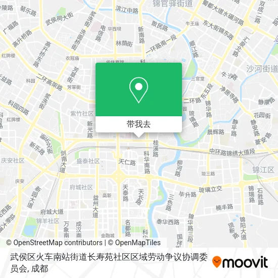 武侯区火车南站街道长寿苑社区区域劳动争议协调委员会地图