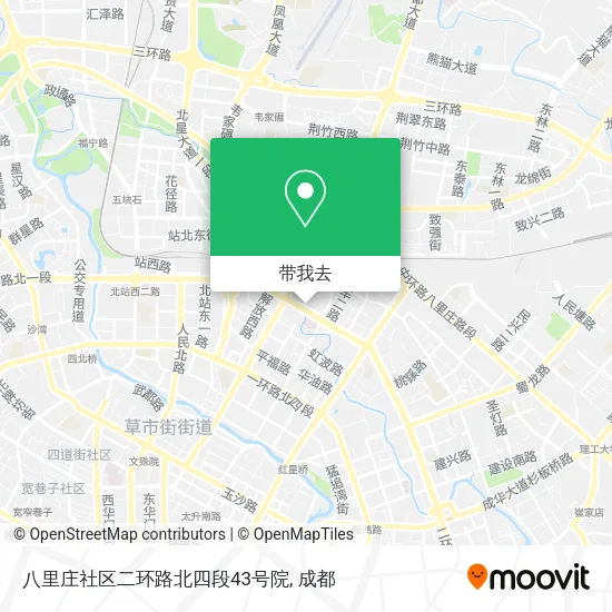 八里庄社区二环路北四段43号院地图