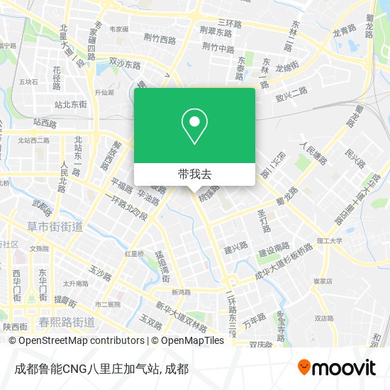 成都鲁能CNG八里庄加气站地图
