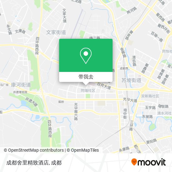 成都舍里精致酒店地图