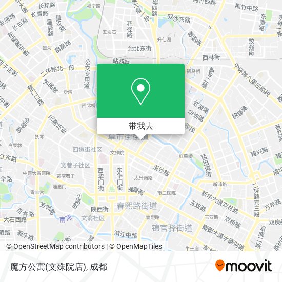 魔方公寓(文殊院店)地图
