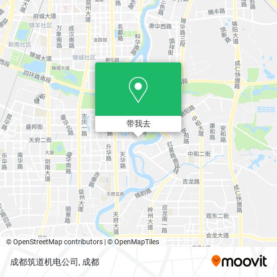 成都筑道机电公司地图