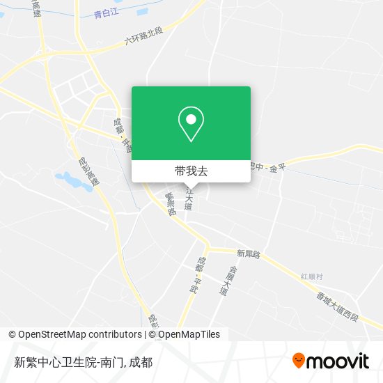 新繁中心卫生院-南门地图