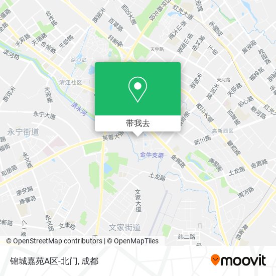 锦城嘉苑A区-北门地图