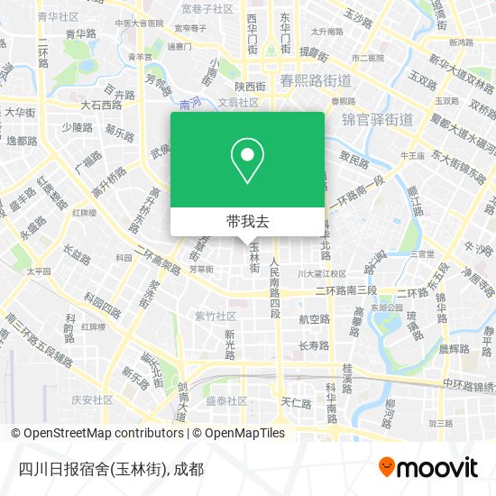 四川日报宿舍(玉林街)地图