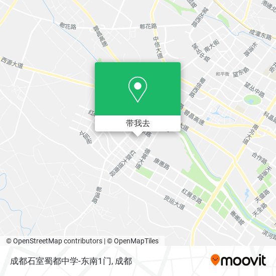 成都石室蜀都中学-东南1门地图