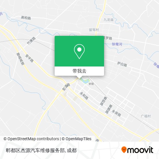郫都区杰源汽车维修服务部地图