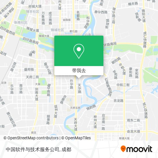 中国软件与技术服务公司地图