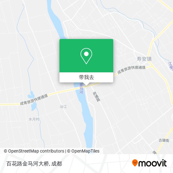 百花路金马河大桥地图