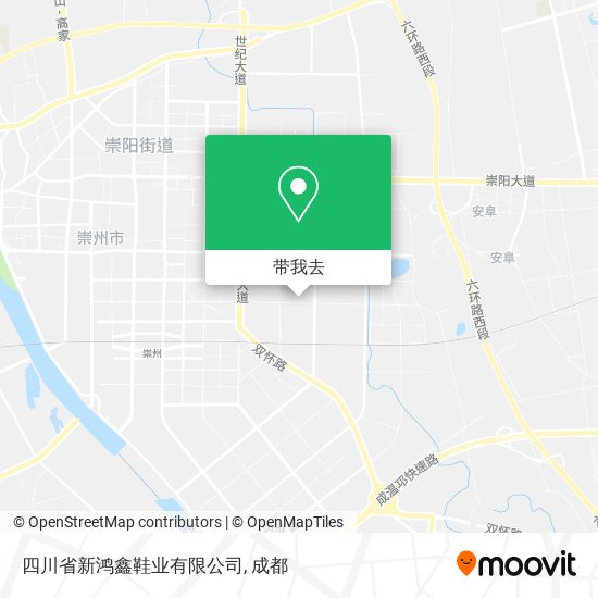 四川省新鸿鑫鞋业有限公司地图