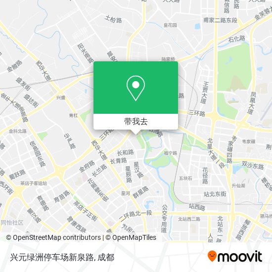 兴元绿洲停车场新泉路地图