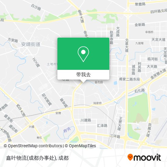 鑫叶物流(成都办事处)地图