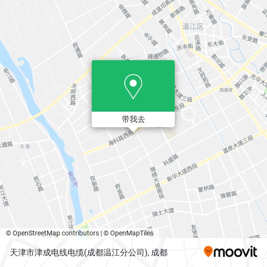 天津市津成电线电缆(成都温江分公司)地图