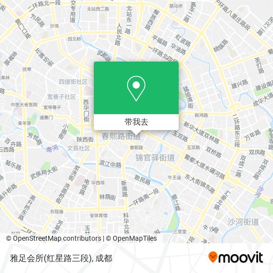 雅足会所(红星路三段)地图