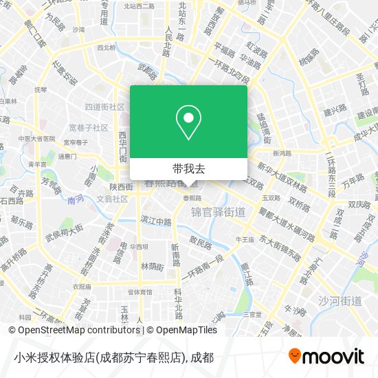 小米授权体验店(成都苏宁春熙店)地图