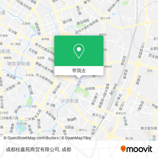 成都桂鑫苑商贸有限公司地图
