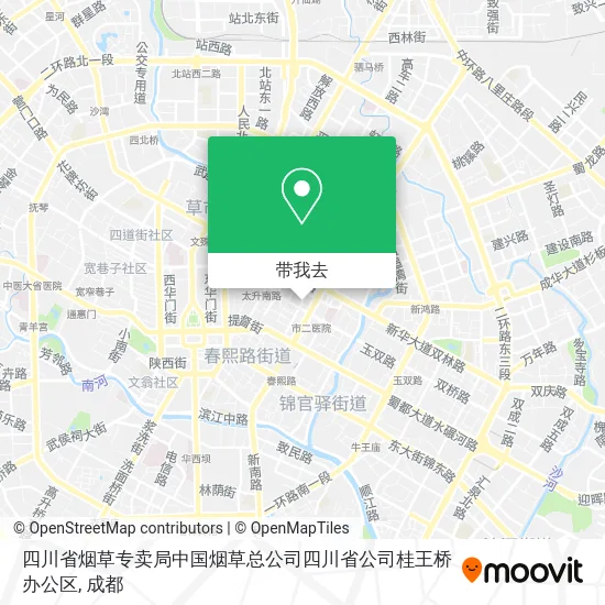 四川省烟草专卖局中国烟草总公司四川省公司桂王桥办公区地图