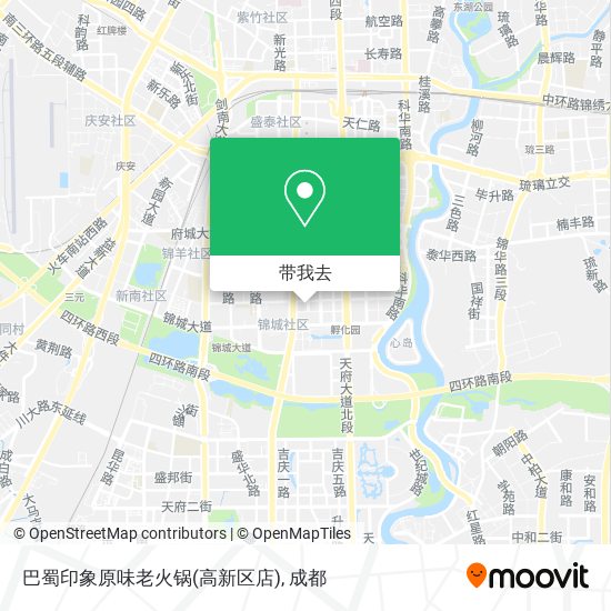 巴蜀印象原味老火锅(高新区店)地图