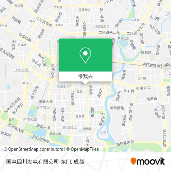国电四川发电有限公司-东门地图