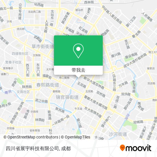 四川省展宇科技有限公司地图