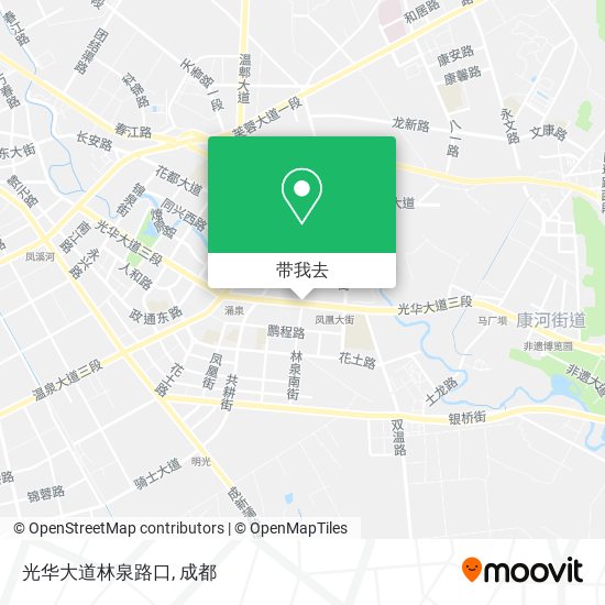 光华大道林泉路口地图