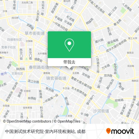 中国测试技术研究院-室内环境检测站地图