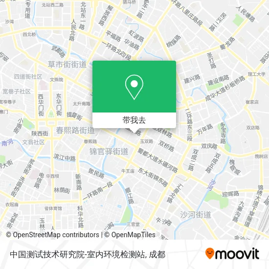 中国测试技术研究院-室内环境检测站地图