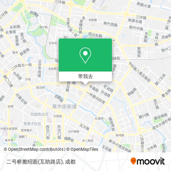二号桥脆绍面(互助路店)地图