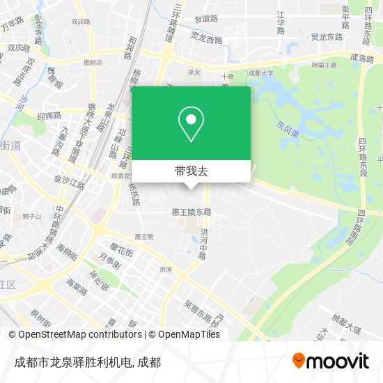 成都市龙泉驿胜利机电地图