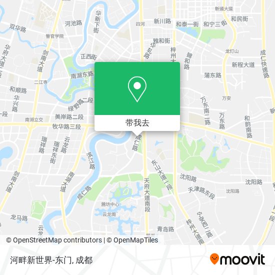 河畔新世界-东门地图