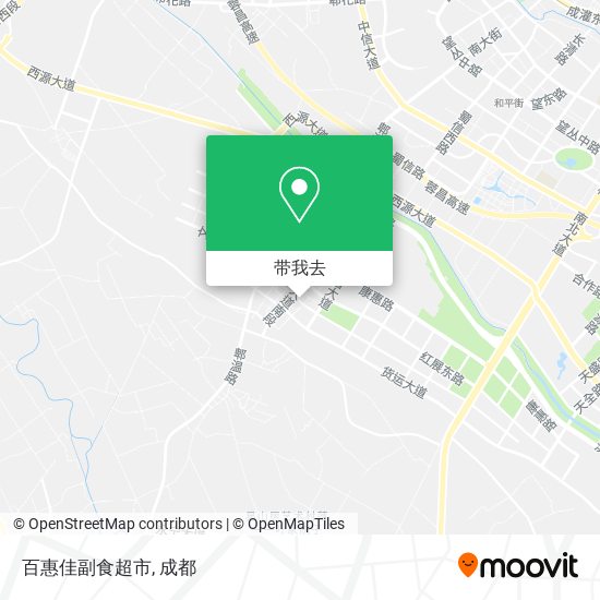 百惠佳副食超市地图