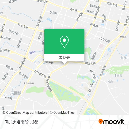 蜀龙大道南段地图
