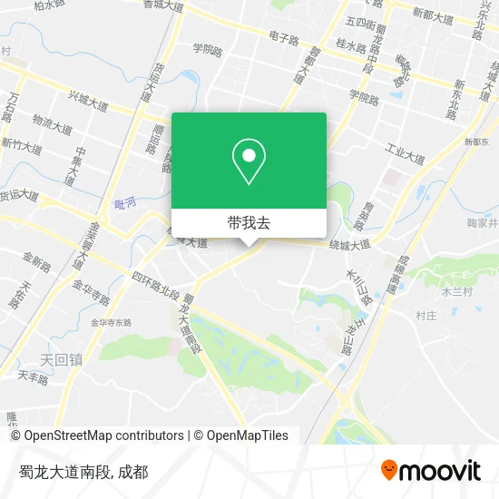 蜀龙大道南段地图
