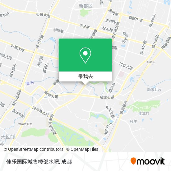 佳乐国际城售楼部水吧地图