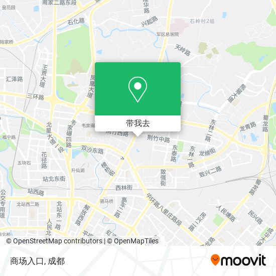 商场入口地图
