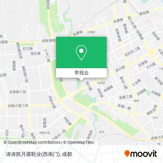涛涛凯月露鞋业(西南门)地图