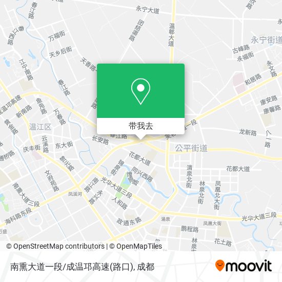 南熏大道一段/成温邛高速(路口)地图
