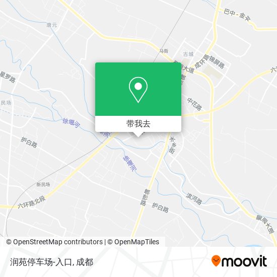 润苑停车场-入口地图