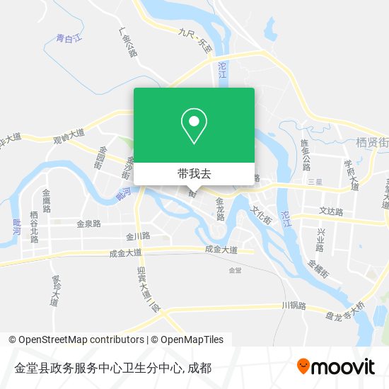 金堂县政务服务中心卫生分中心地图